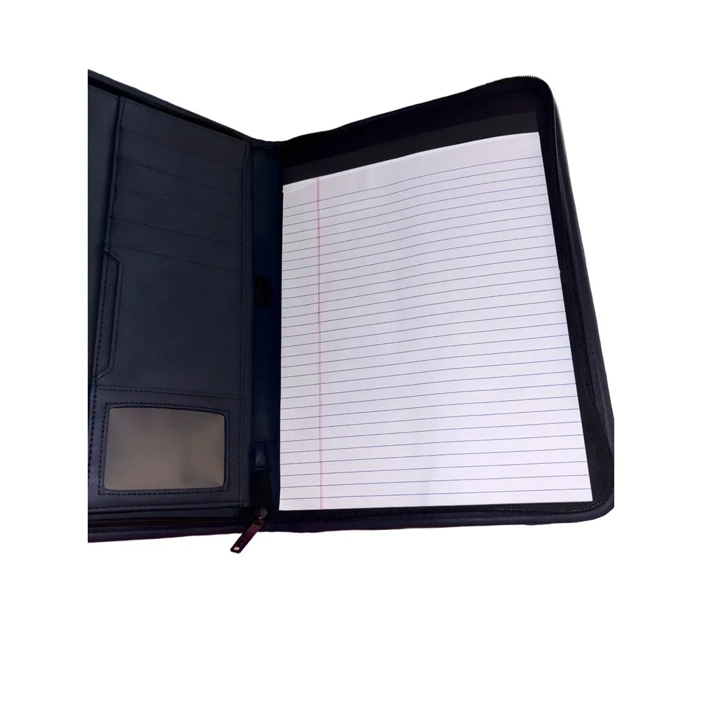 Army‎ Family Team Building Leather Portfolio Organizer w Eagle Emblem Military
